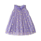 Vestido Infantil Tule Margaridas