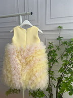 Vestido Infantil De Festa Amarelo