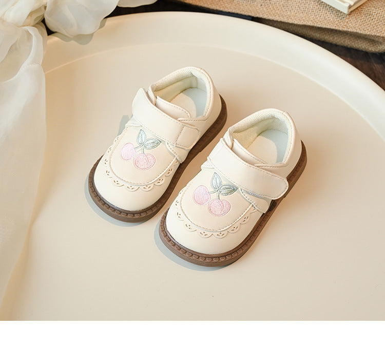 Sapato Infantil Cerejinhas com Velcro