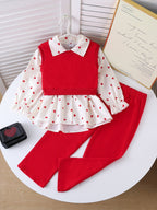 Conjunto Infantil 3 Peças Golinha Corações