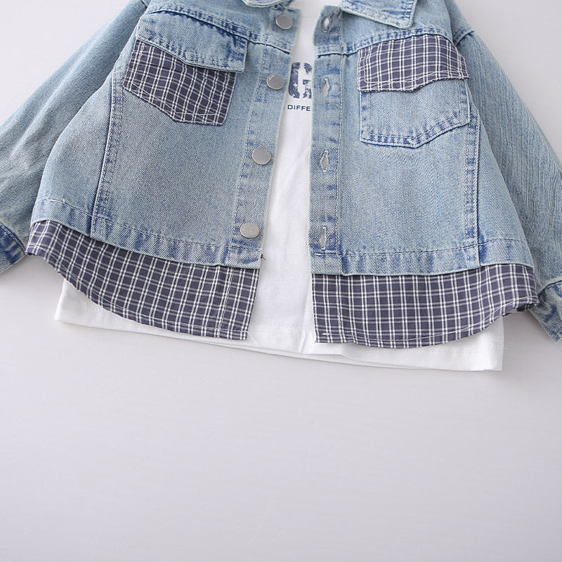 Conjunto Infantil Masculino Jeans 3 Peças