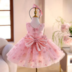 Vestido Infantil Tule Florzinhas
