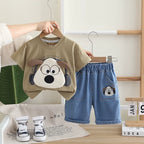 Conjunto Infantil Cachorrinho e Jeans