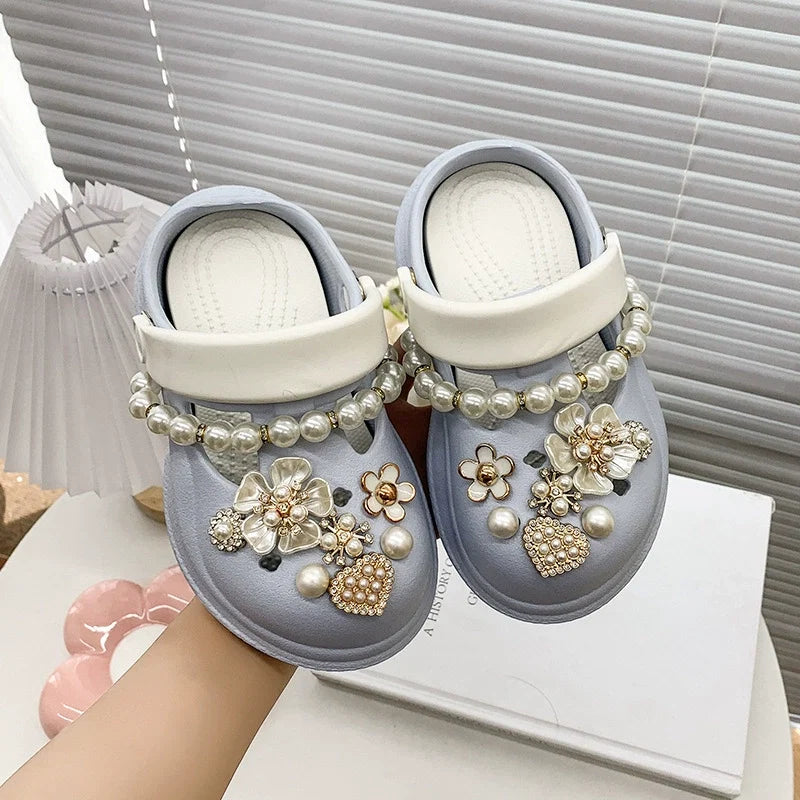Crocks Infantil Pedrarias Florzinhas