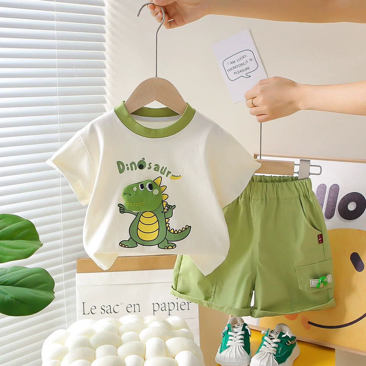Conjunto Infantil Masculino Dinossauro