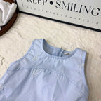 Vestido Infantil Azul Lacinhos