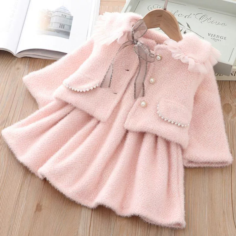 Vestido Infantil Boutique + Casaco