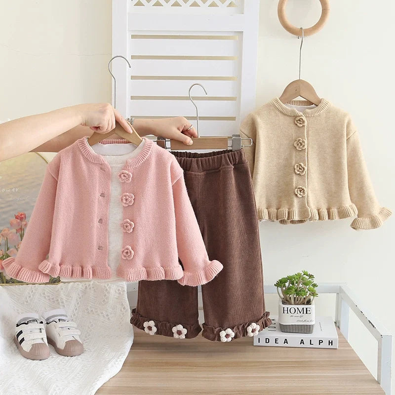 Conjunto Infantil 3 Peças Florzinhas