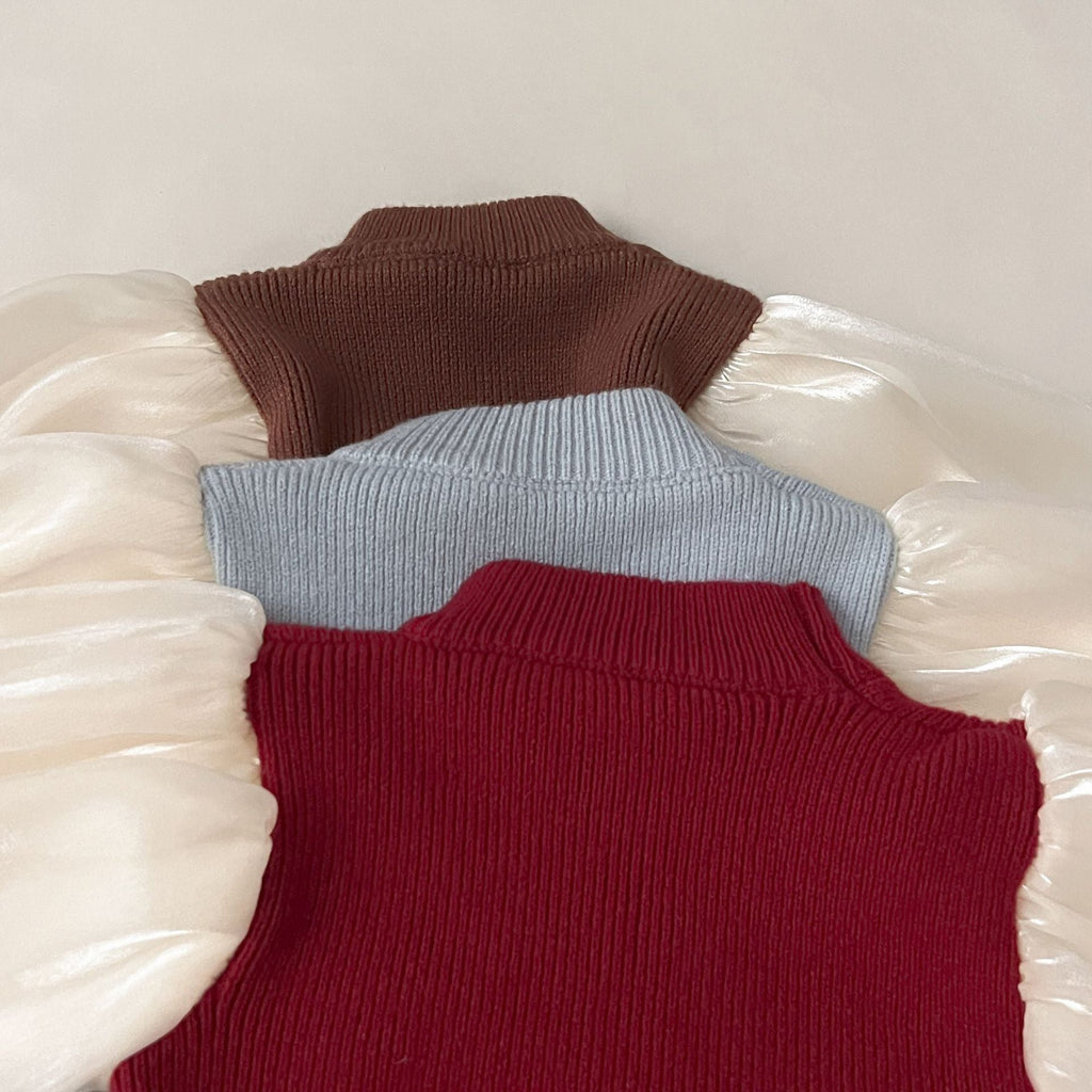 Vestido Infantil Lacinho Mangas Bufante