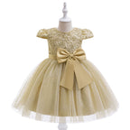 Vestido De Festa Infantil Floral com Lacinho