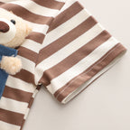 Conjunto Infantil Verão Lístras Ursinho