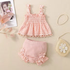 Conjunto Infantil Feminino Verão Rendinha