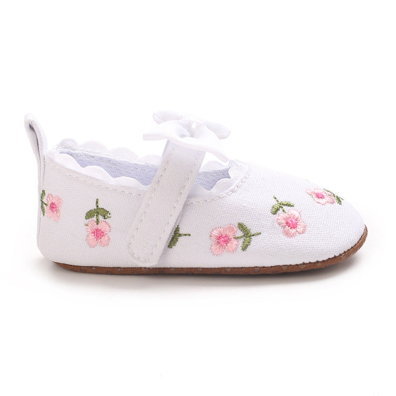 Sapato Infantil Florzinhas e Lacinho