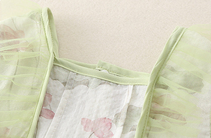 Body Infantil Verde Borboletinhas