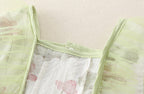 Body Infantil Verde Borboletinhas