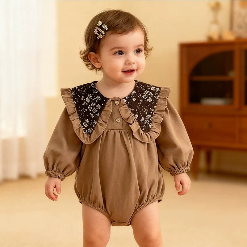 Body Infantil Feminino Golinha Floral