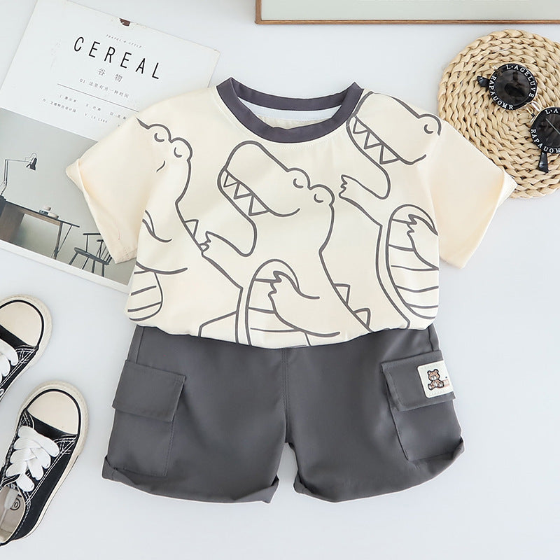 Conjunto Infantil Verão Masculino Dinossauros