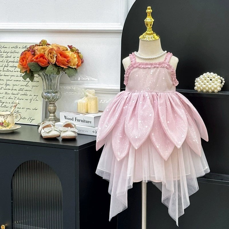 Vestido De Festa Infantil Rosa Fadinha