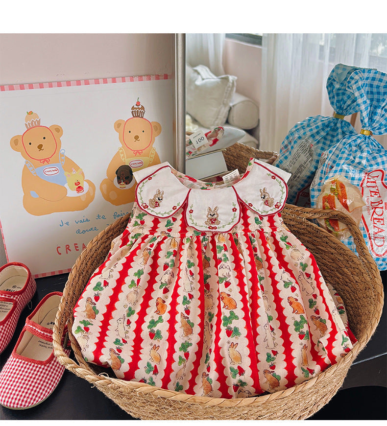 Vestido Infantil Verão Coelhinhos