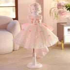 Vestido Infantil de Festa Floral Brilhante