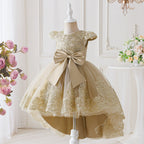 Vestido de Festa Infantil Renda e Laço