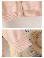 Conjunto Infantil Inverno de Tricô Lacinhos