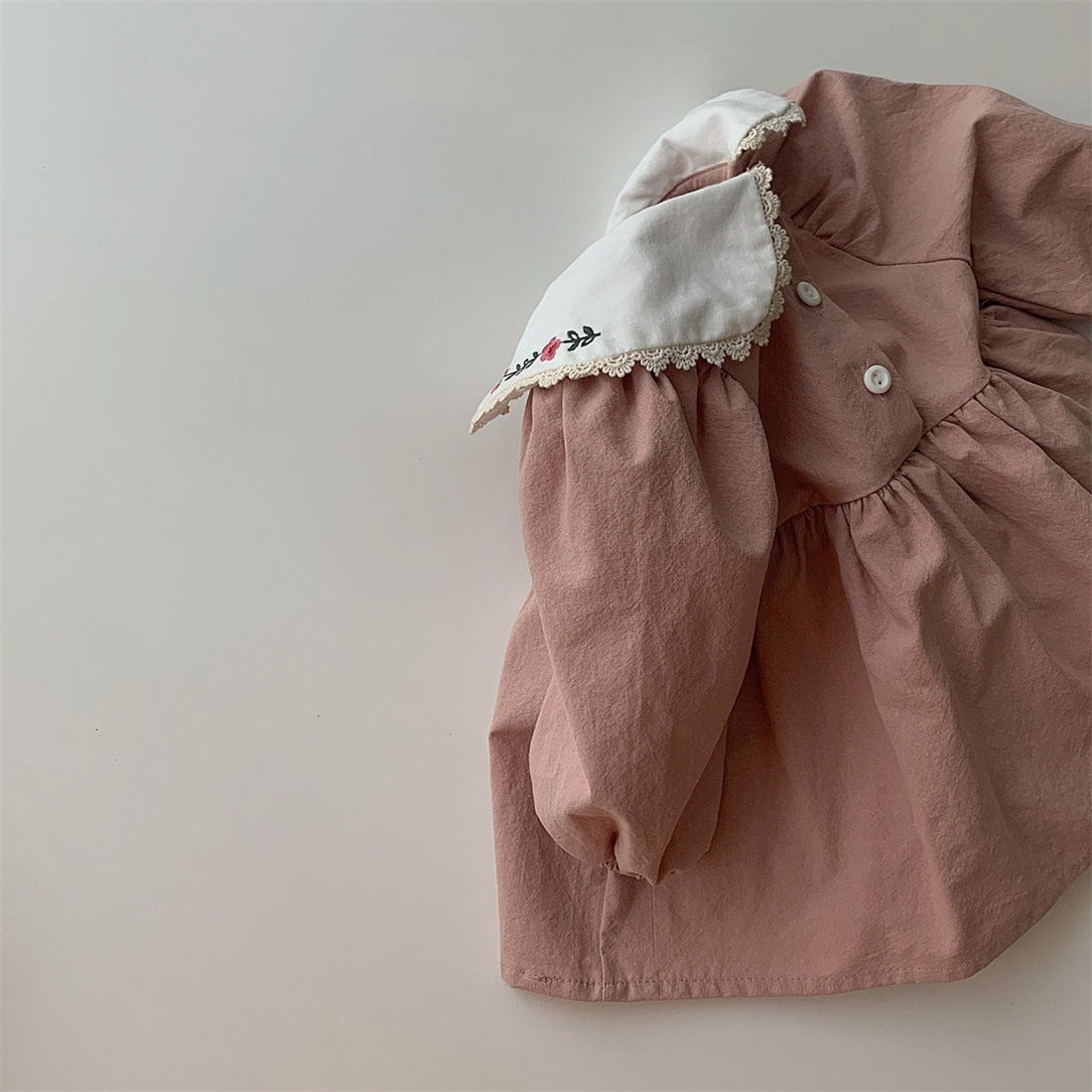 Vestido Infantil Gola Florzinhas