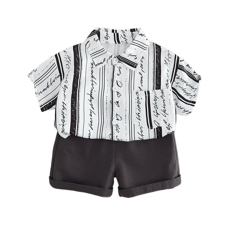 Conjunto Infantil Masculino Lístras Bolsinho