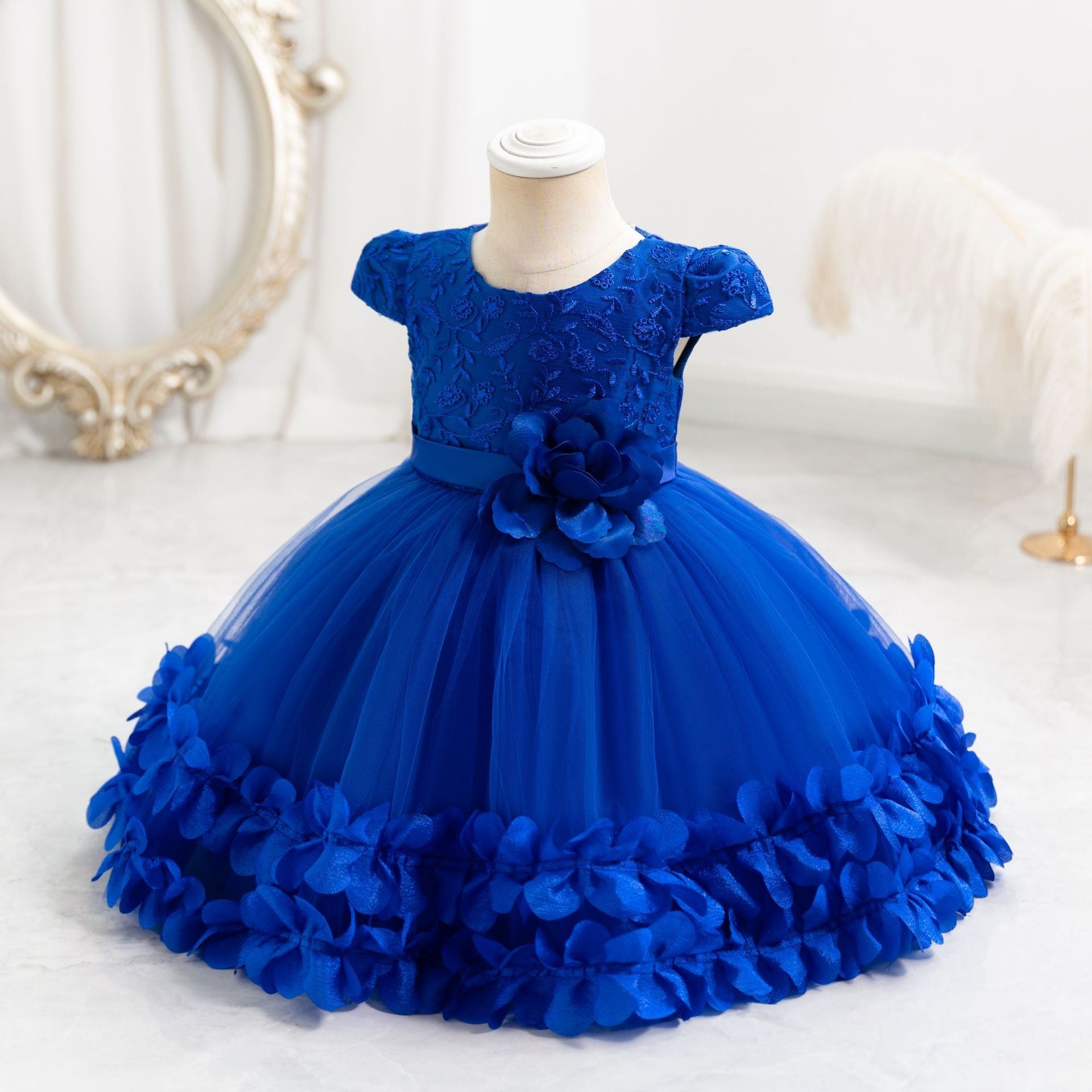 Vestido de Festa Infantil Flores