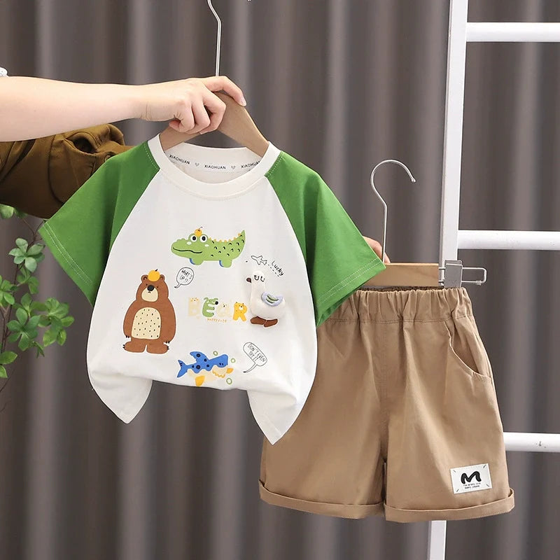 Conjunto Infantil Masculino Jacaré Ursinho