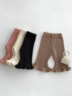 Calça Infantil de Tricô Pantalona