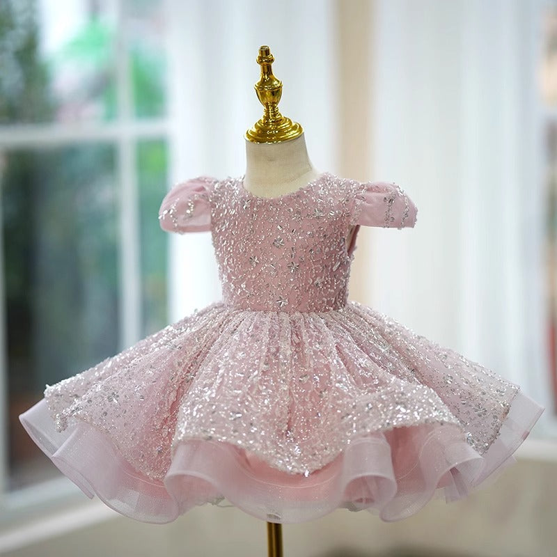 Vestido de Festa com Lantejoulas Brilhantes