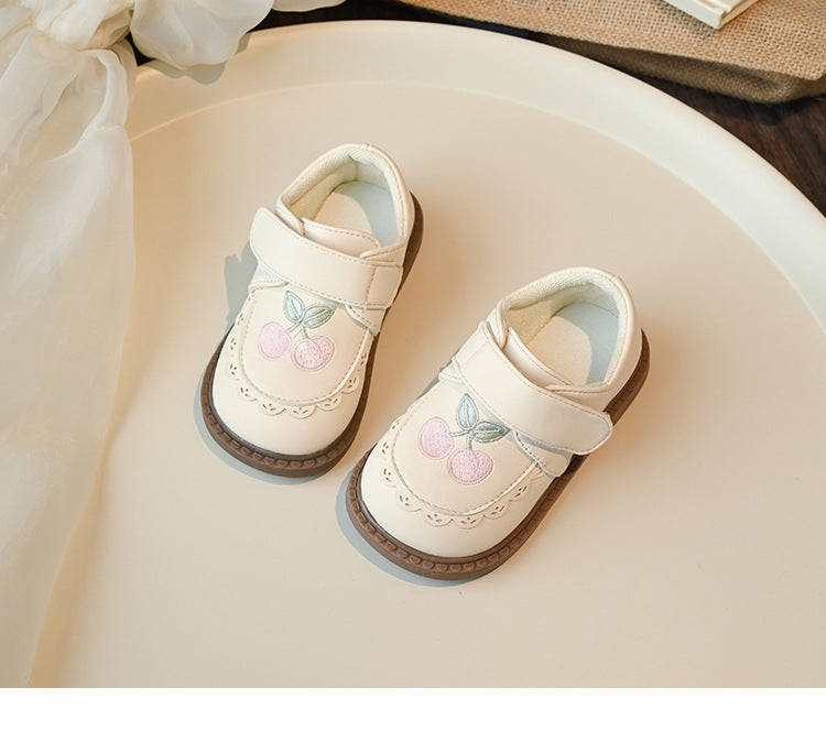 Sapato Infantil Cerejinhas com Velcro