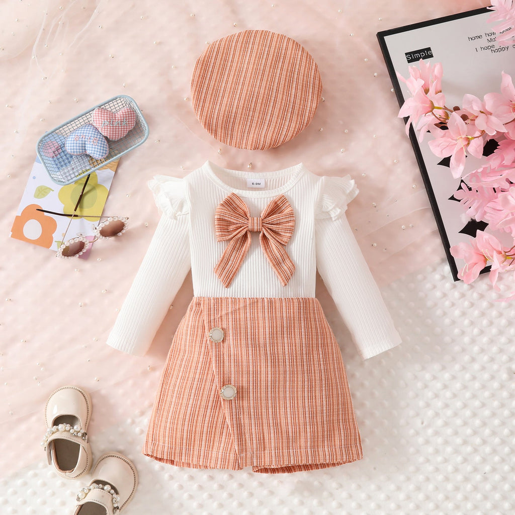 Conjunto Infantil Feminino Tweed Lacinho