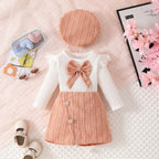 Conjunto Infantil Feminino Tweed Lacinho