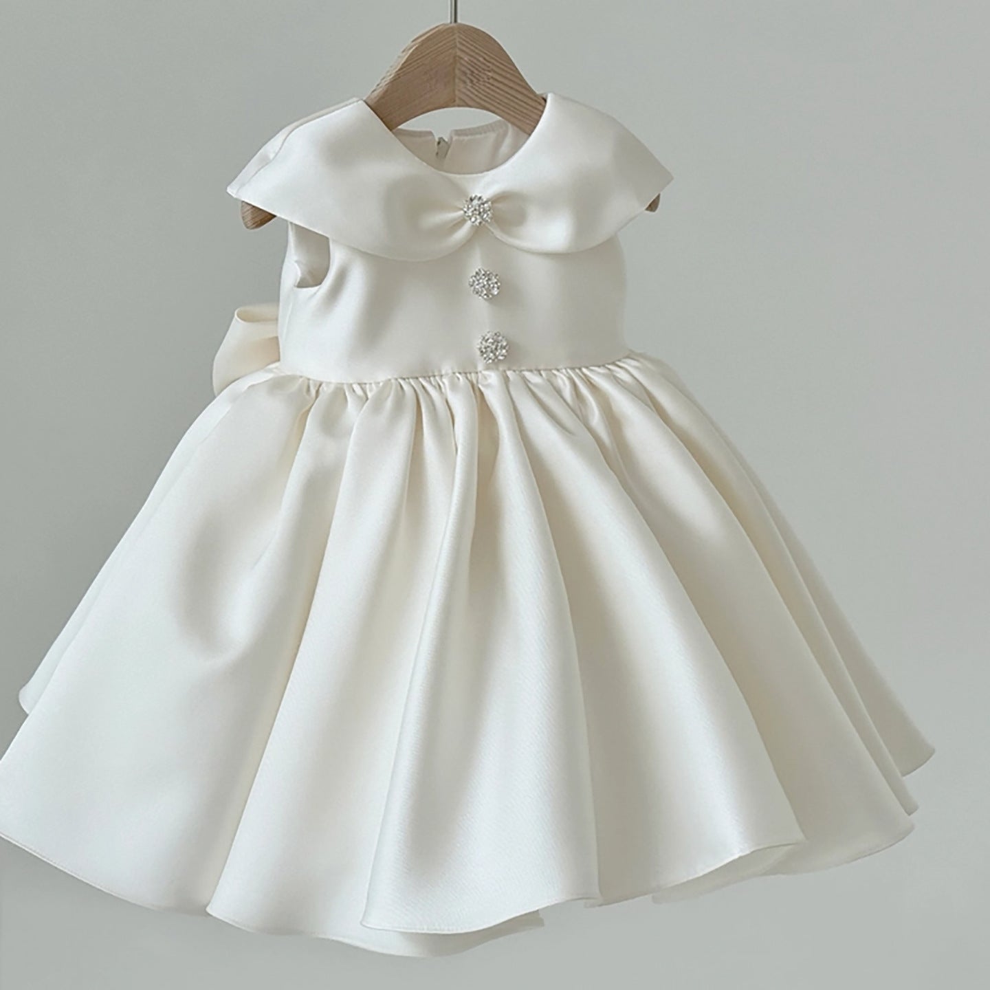 Vestido Infantil de Festa Gola Lacinho