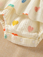 Body Infantil Feminino Corações