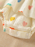 Body Infantil Feminino Corações
