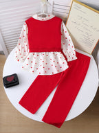 Conjunto Infantil 3 Peças Golinha Corações