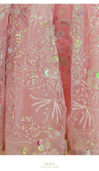 Vestido Infantil Rosa Lantejoulas