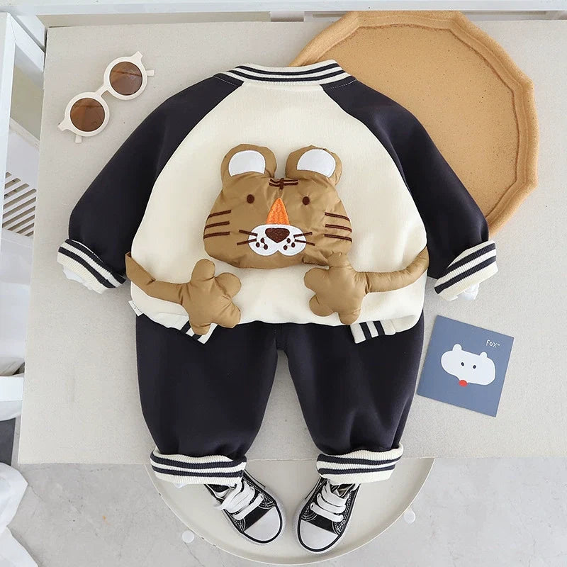 Conjunto Infantil Masculino 3 Peças Ursinhos