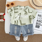 Conjunto Infantil Masculino T-Shirt e Jeans