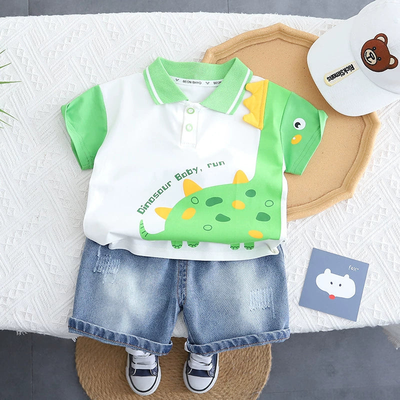 Conjunto Infantil Verão Dinossauro