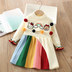 Vestido Infantil Tricô Hello Kity