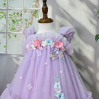 Vestido Infantil Flores Asinha
