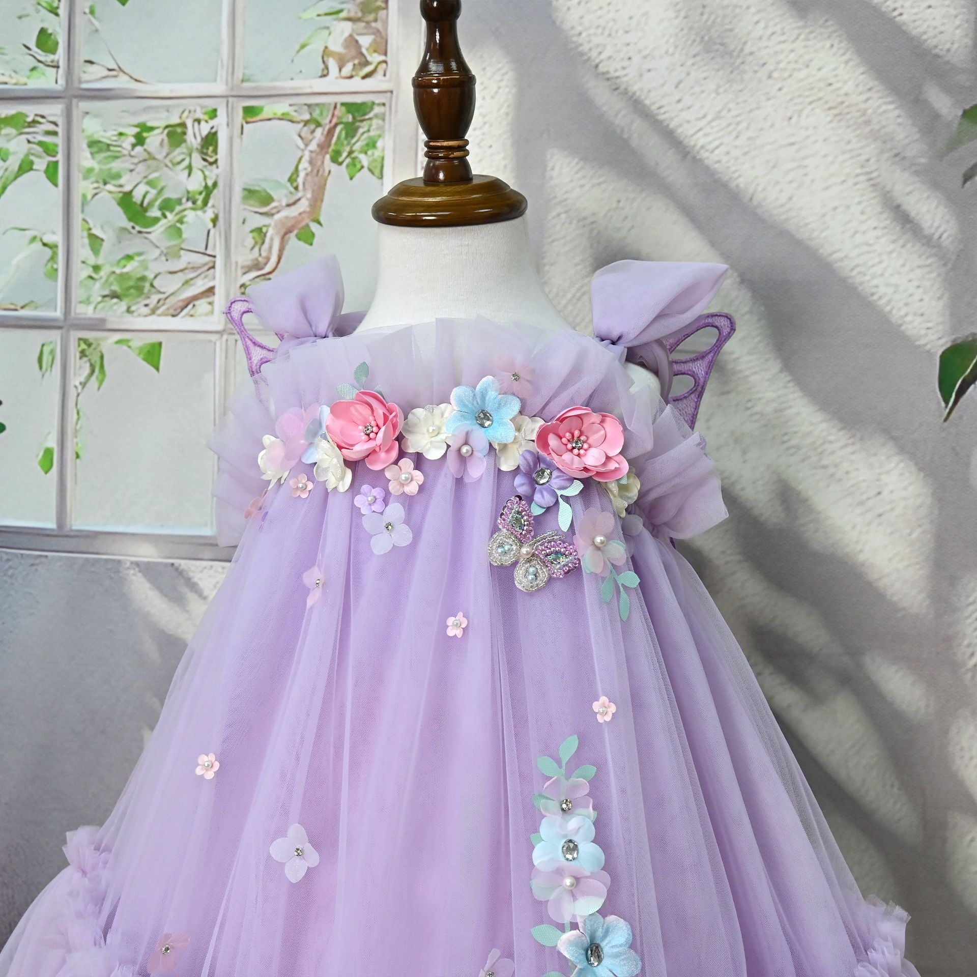 Vestido Infantil Flores Asinha