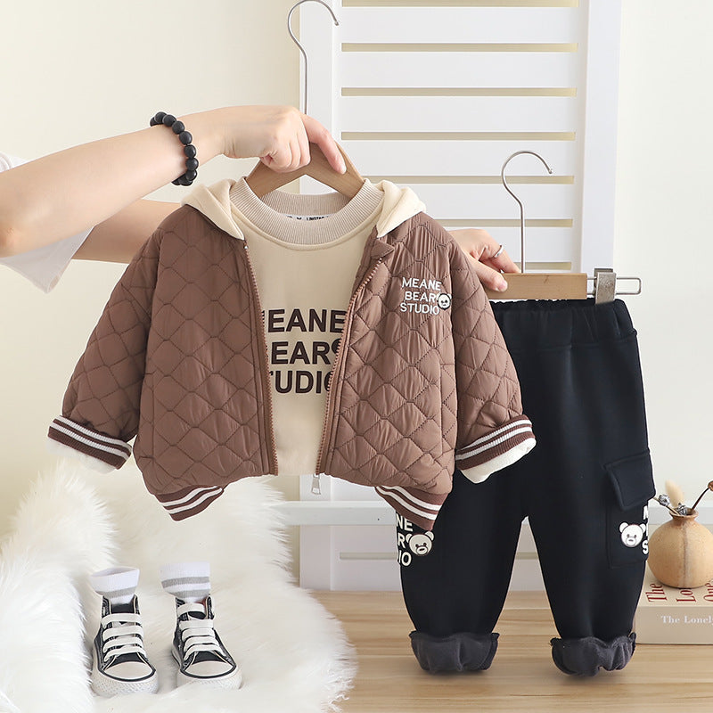 Conjunto Infantil Inverno 3 Peças Ursinho