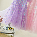 Vestido Infantil Sereia Brilhante