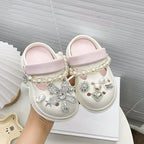 Crocks Infantil Flor Brilhante