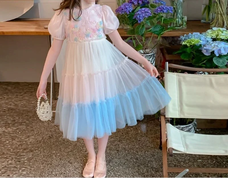 Vestido de Festa Infantil Barra de Tule